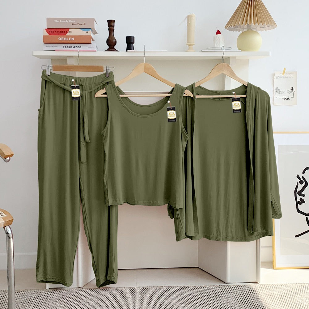 LADIES NIGHT SUIT
3 Pieces Inner Gawn + Trouser