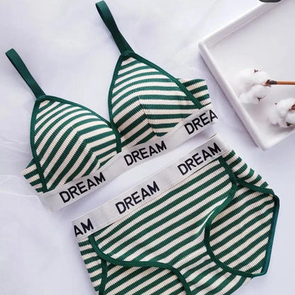 Dream Knit Line Design Bra and Panty Set