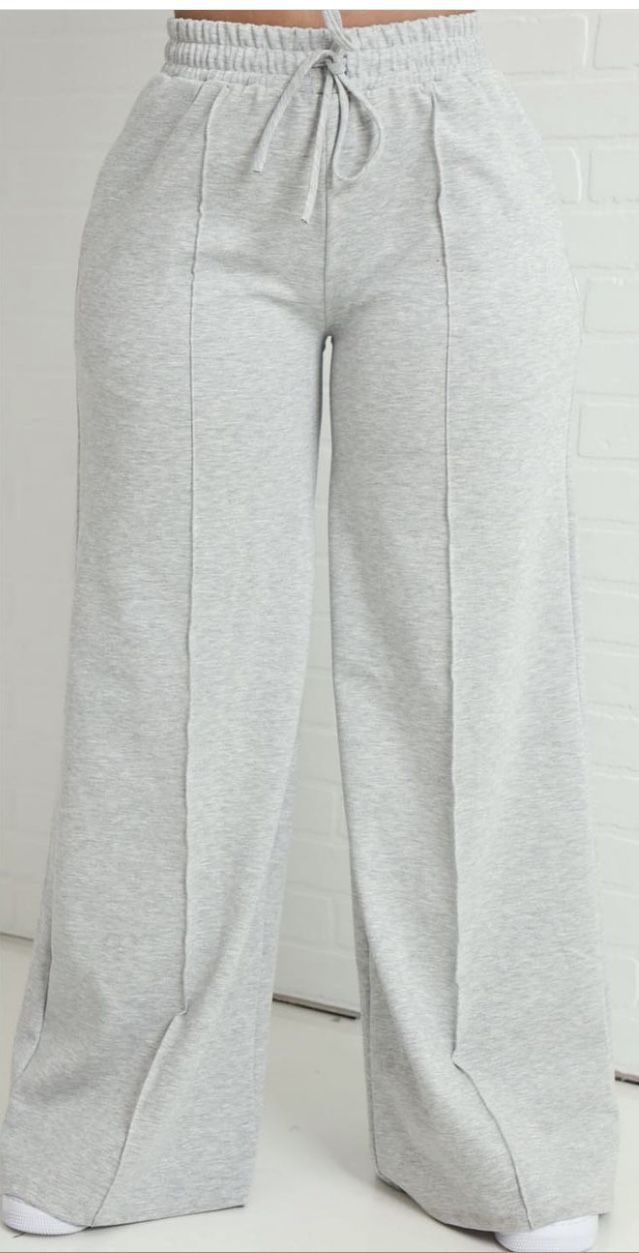 gery wide leg biggy trousers