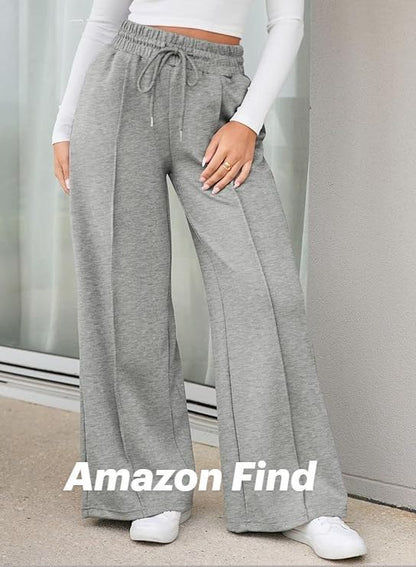 gery wide leg biggy trousers