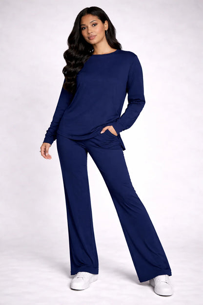 plain flapper style night suit in cotton jersey for summer