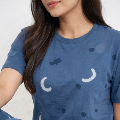 Soft Cotton moon Printed Night Suit Set