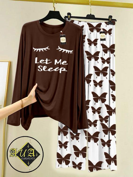Stylish Sleepwear Set for a Cozy Night's Rest Wear With Multi Printed Set
