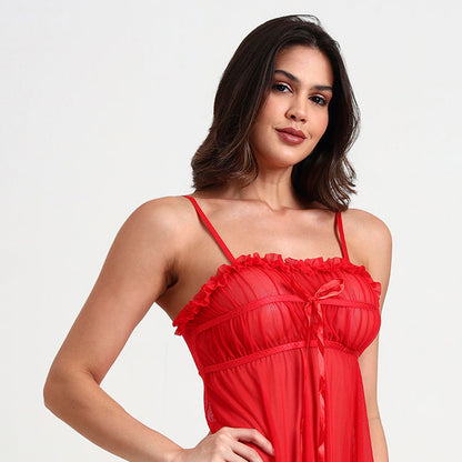 Romantic Sheer Lingerie Nightwear for Women with Flowing