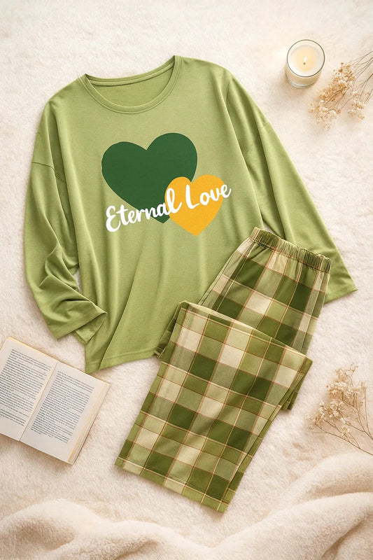 Extarnal Love Printed Night Suit