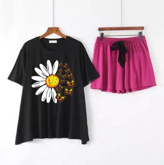 Cotton Half Sleeve Short Nighty for Women