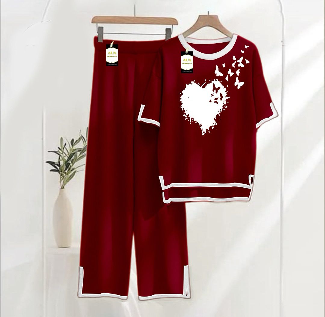 Turkish Winter Co-Ord Set for Women - Warm & Stylish Loungewear MAROON