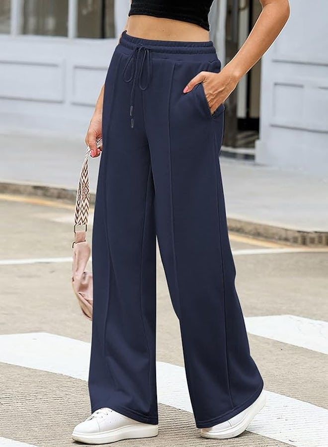 wide leg biggy trousers for women
