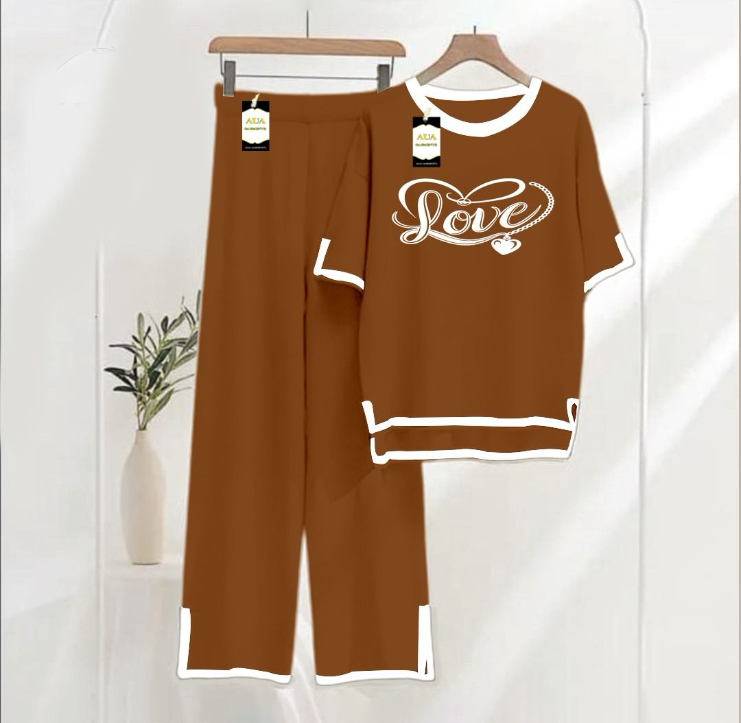 Turkish Summer Co-Ord Set for Women - Warm & Stylish Loungewear BROWN