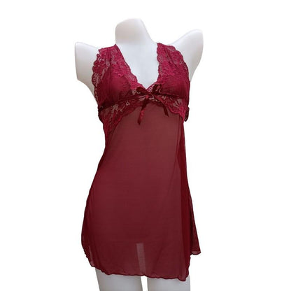 Short Net Nighty 2 Piece Set for  Bridal Nightwear