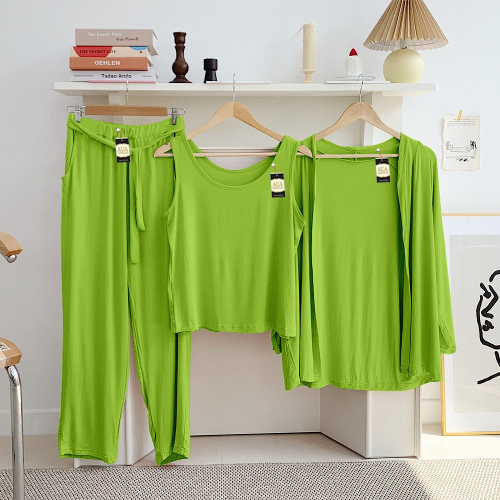 LADIES NIGHT SUIT

3 Pieces Inner Gawn + Trouser