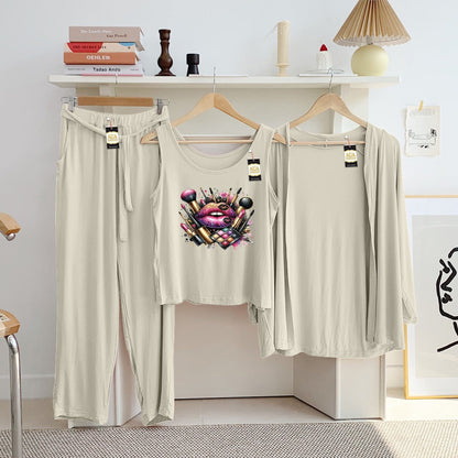 LADIES NIGHT SUIT

3 Pieces Inner Gawn + Trouser