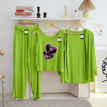LADIES NIGHT SUIT

3 Pieces Inner Gawn + Trouser