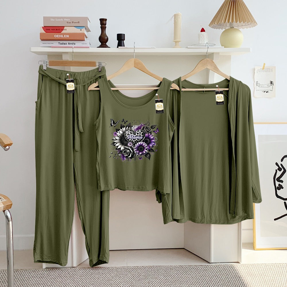 LADIES NIGHT SUIT

3 Pieces Inner Gawn + Trouser