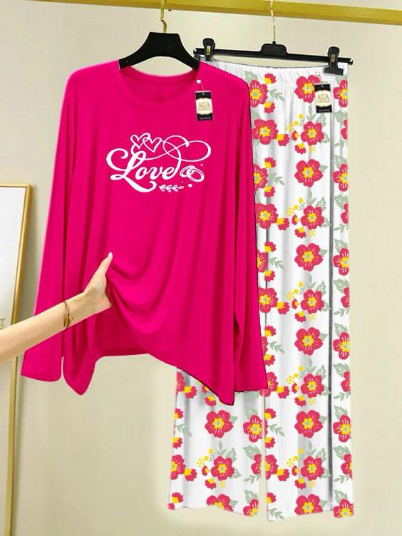 Pink Multi Printed Sleepwear Set